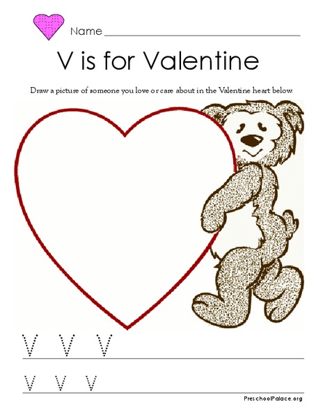 V is for Valentine Lesson Plan