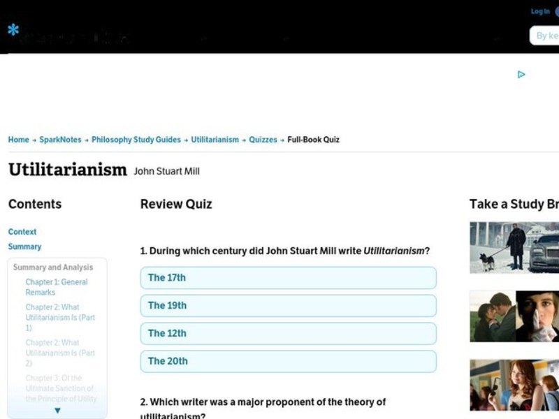 Utilitarianism Interactive