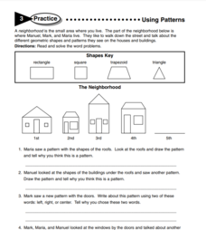 Using Patterns Lesson Plan