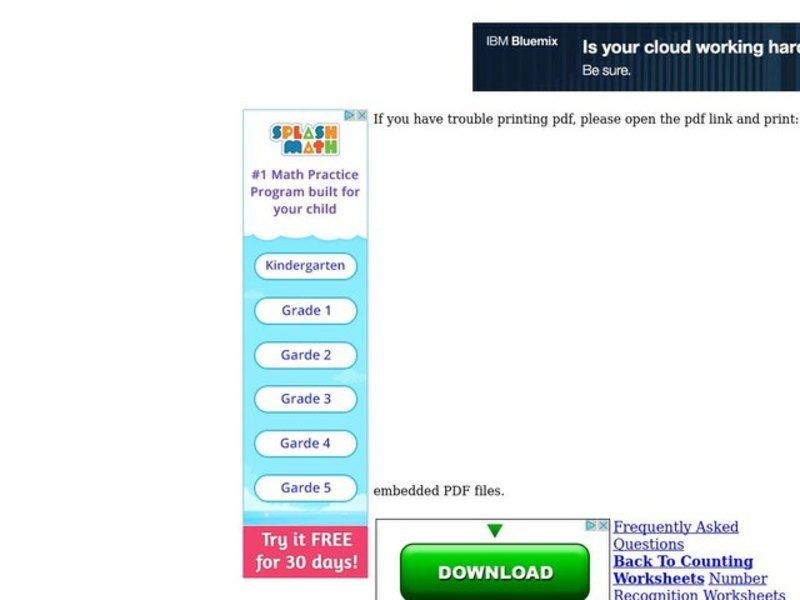 Valentine's Day Counting Worksheet