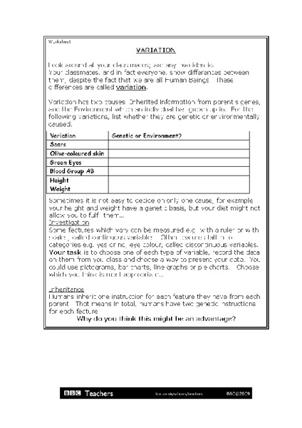 Variations Organizer