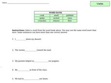 Verb Practice 5 Worksheet
