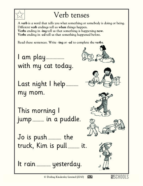 Verb Tenses Worksheet