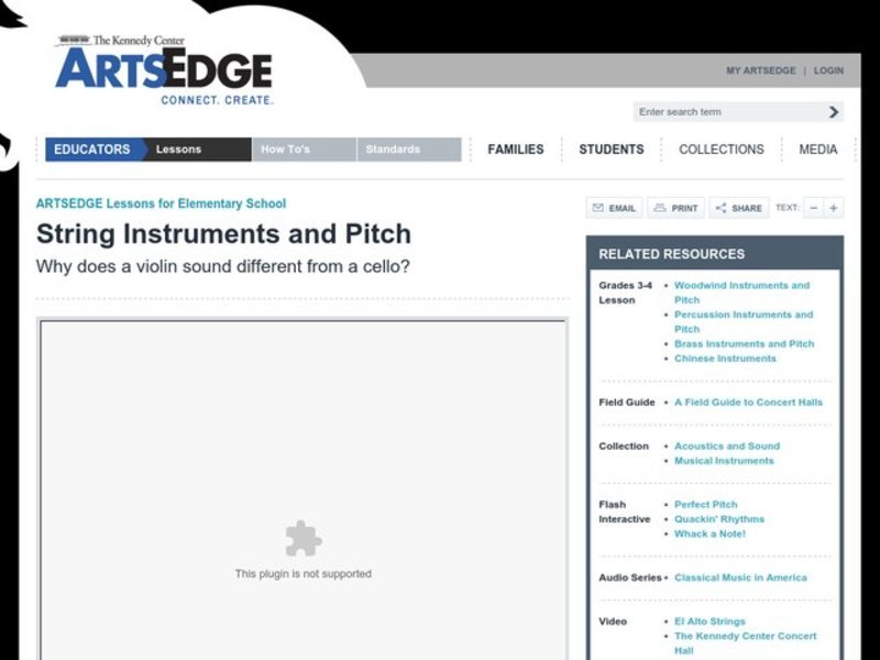 String Instruments and Pitch Lesson Plan