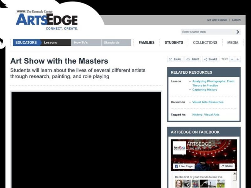 Art Show with the Masters Lesson Plan