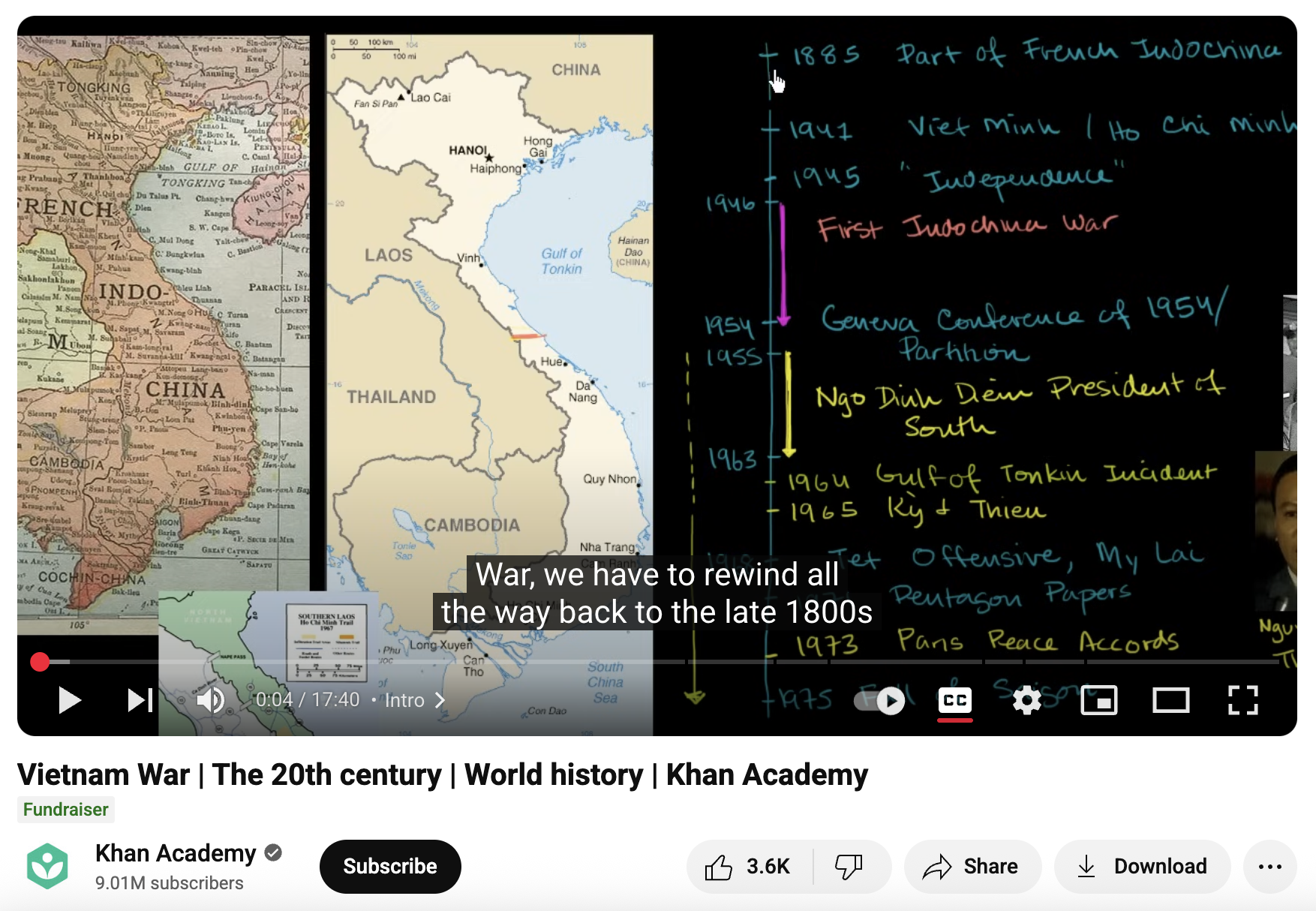 Vietnam War, The 20th Century, World history Instructional Video