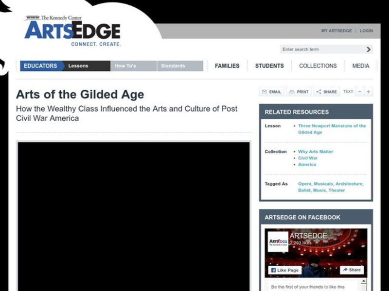 Arts of the Gilded Age Lesson Plan