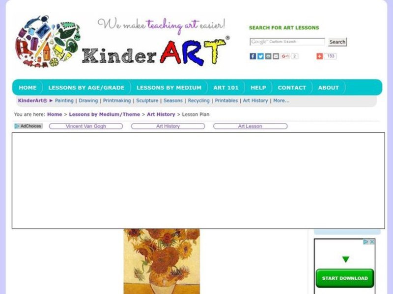 Vincent's Flowers Lesson Plan