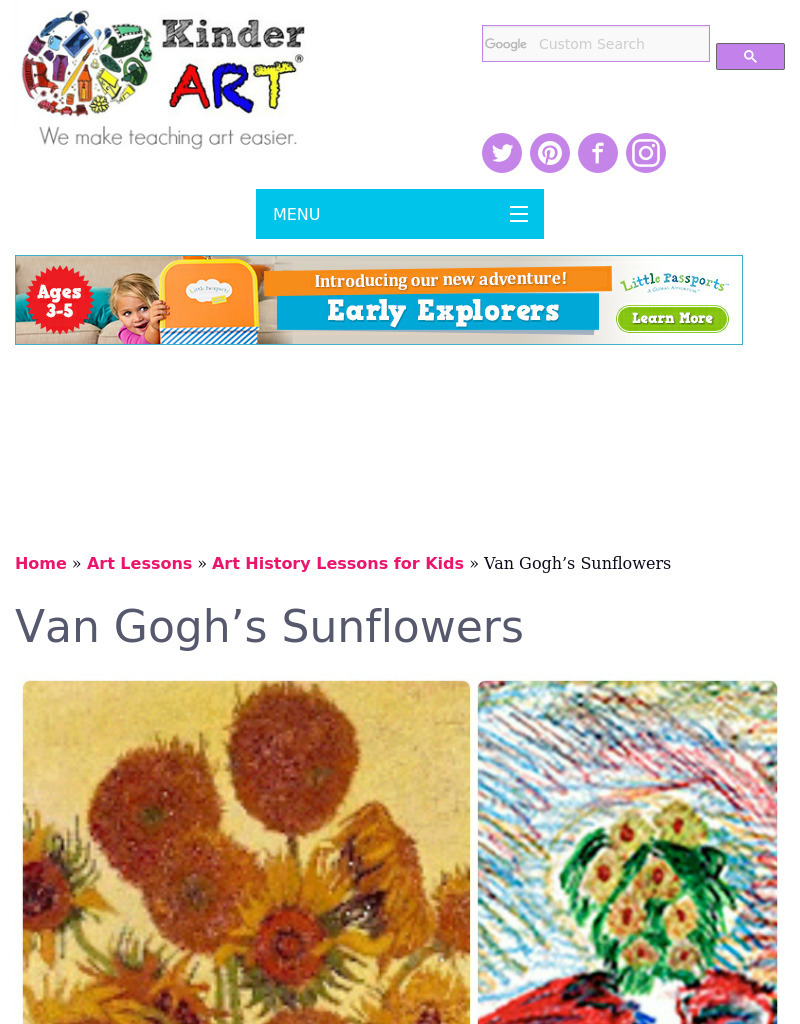 Vincent's Flowers Lesson Plan