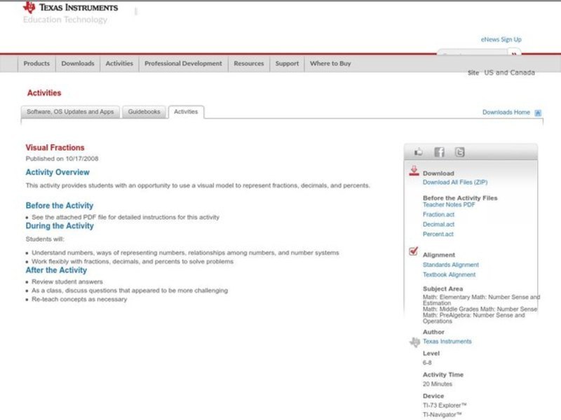 Visual Fractions Lesson Plan