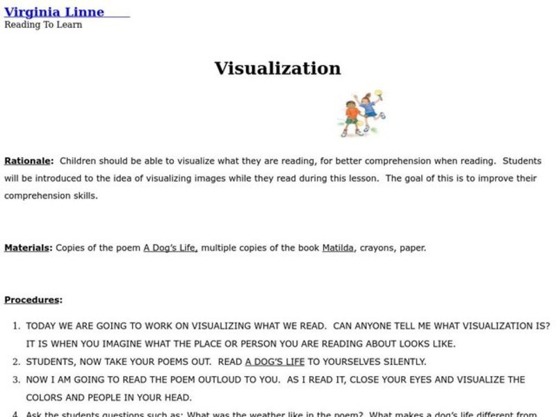 Visualization Lesson Plan