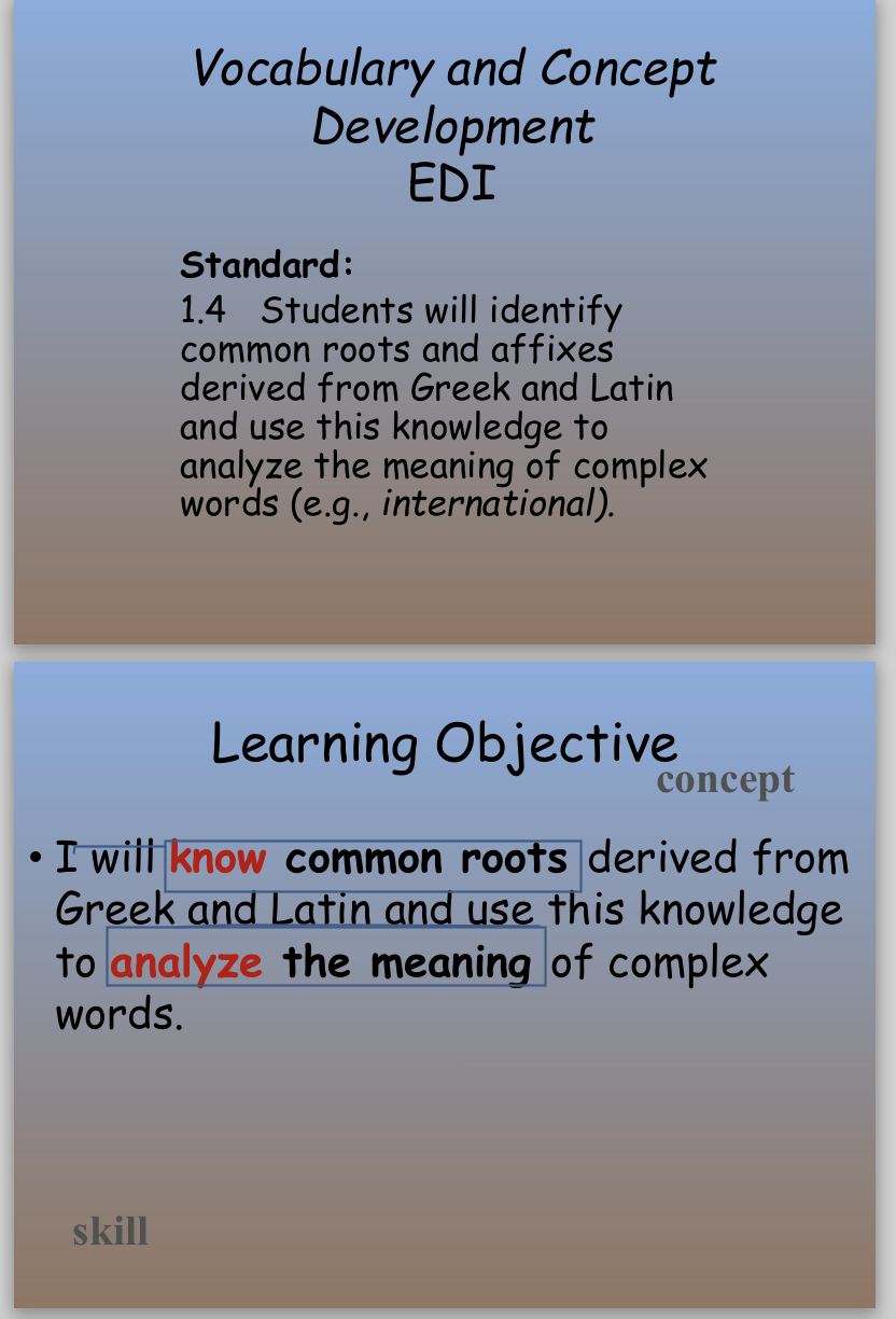 Vocabulary and Concept Development PPT