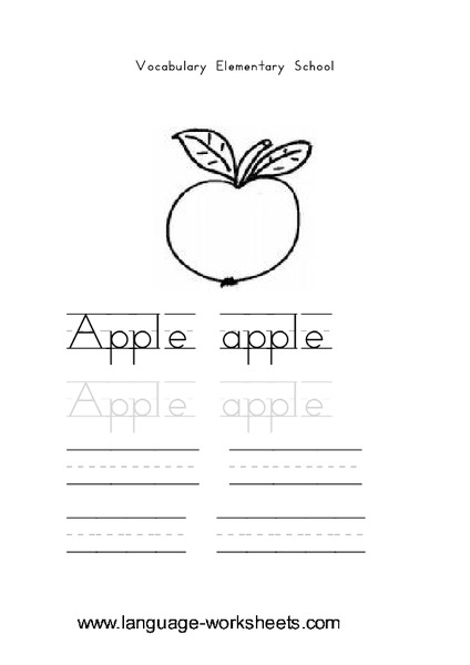 Vocabulary Elementary School Lesson Plan