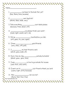 Vocabulary Skills Lesson Plan