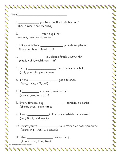 Vocabulary Skills Lesson Plan