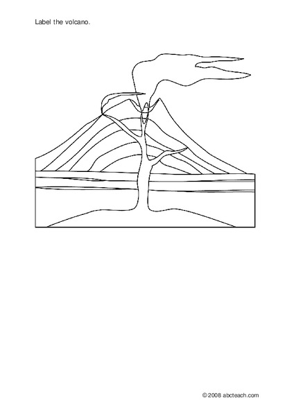 Volcano Diagram Worksheet