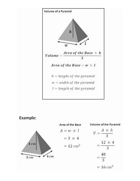 Volume of a Pyramid Instructional Video