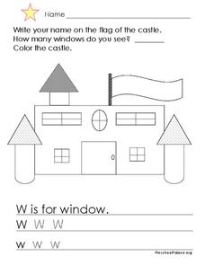 W is for Window Printables