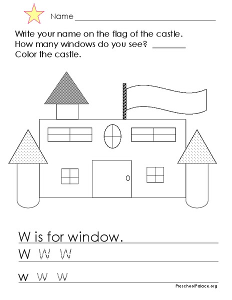 W is for Window Printables