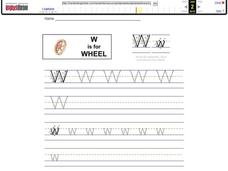 W is for Wheel Worksheet