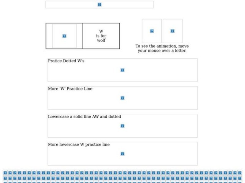 W Is For Wolf Worksheet