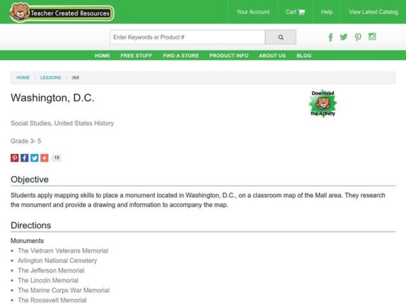 Washington D.C. Lesson Plan