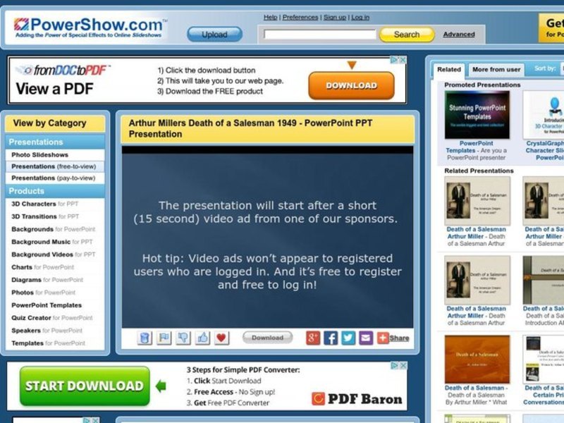 Arthur Miller's Death of a Salesman PPT