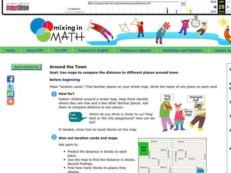 Around the Town Lesson Plan