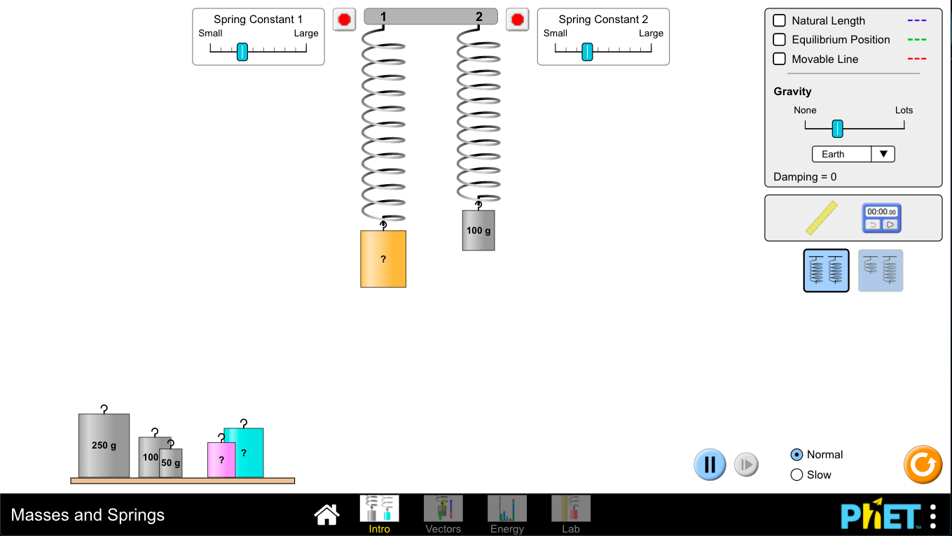 Masses and Springs Interactive