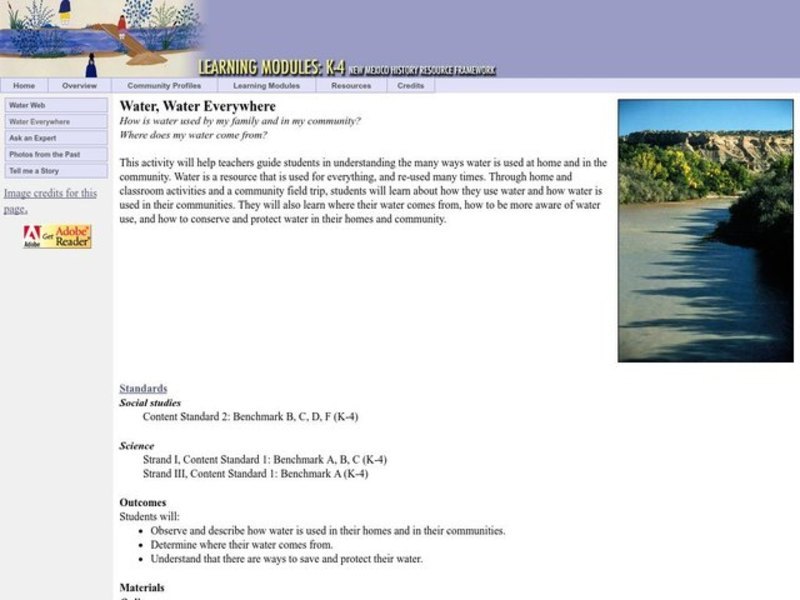 Water, Water Everywhere Lesson Plan