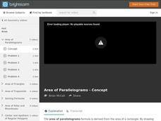 Area of Parallelograms Instructional Video