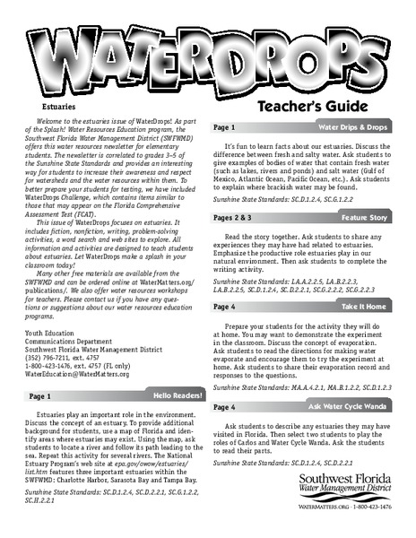 Waterdrops Worksheet