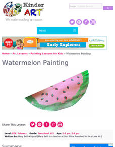 Watermelon, Watermelon Lesson Plan