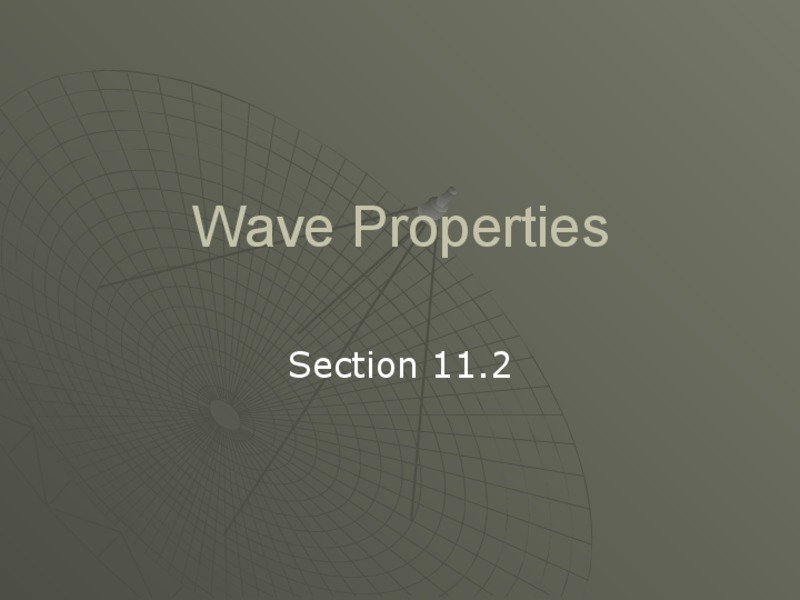 Wave Properties PPT