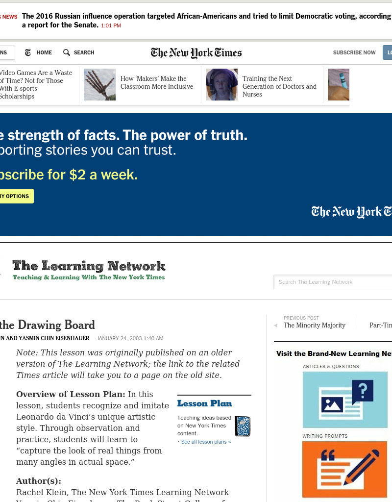 Back To The Drawing Board Lesson Plan