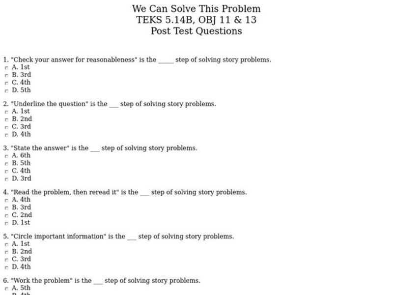 We Can Solve This Problem Interactive