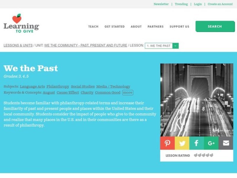 We the Past Lesson Plan