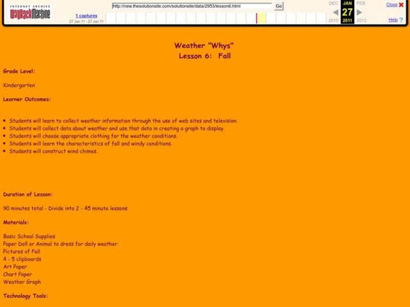 Weather "Whys" Lesson Plan