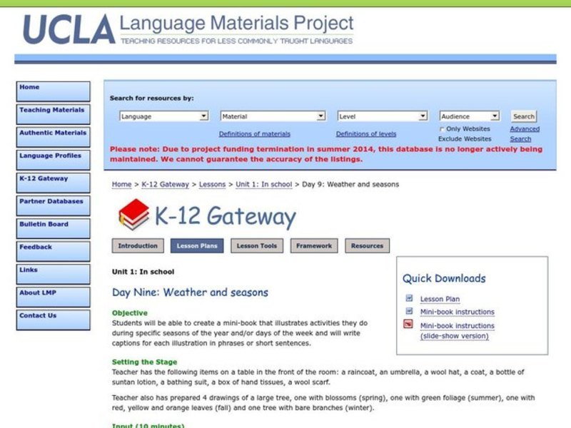 Weather and Seasons Lesson Plan