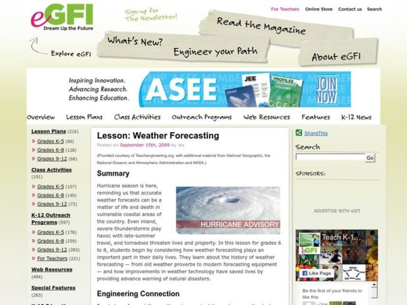 Weather Forecasting Lesson Plan