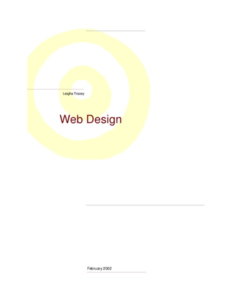 Web Design Lesson Plan