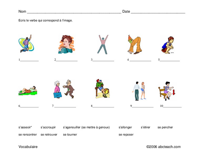 What are they doing? Worksheet