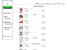 What Are They Doing? Worksheet