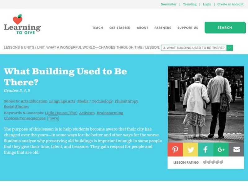 What Building Used to Be There? Lesson Plan