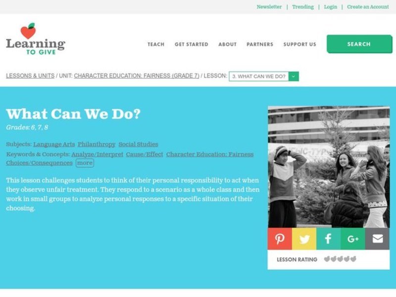 What Can We Do? Lesson Plan