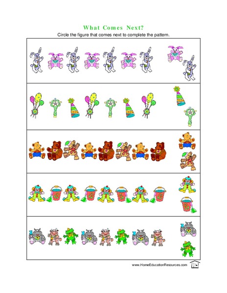 What Comes Next? Lesson Plan