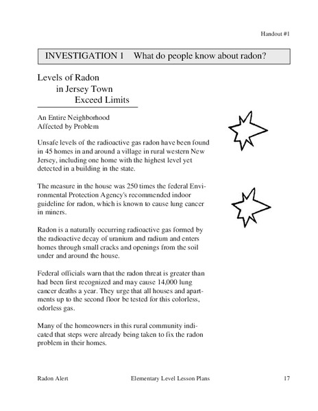 What Do People Know About Radon? Lesson Plan