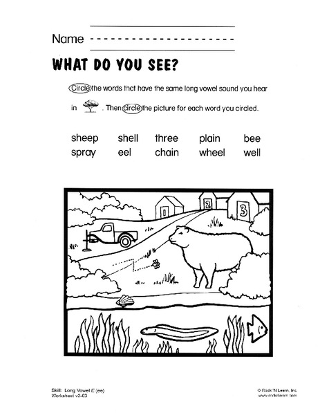 What Do You See? Worksheet