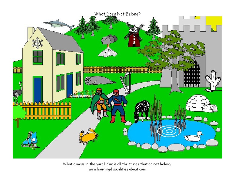 What Does Not Belong? Worksheet