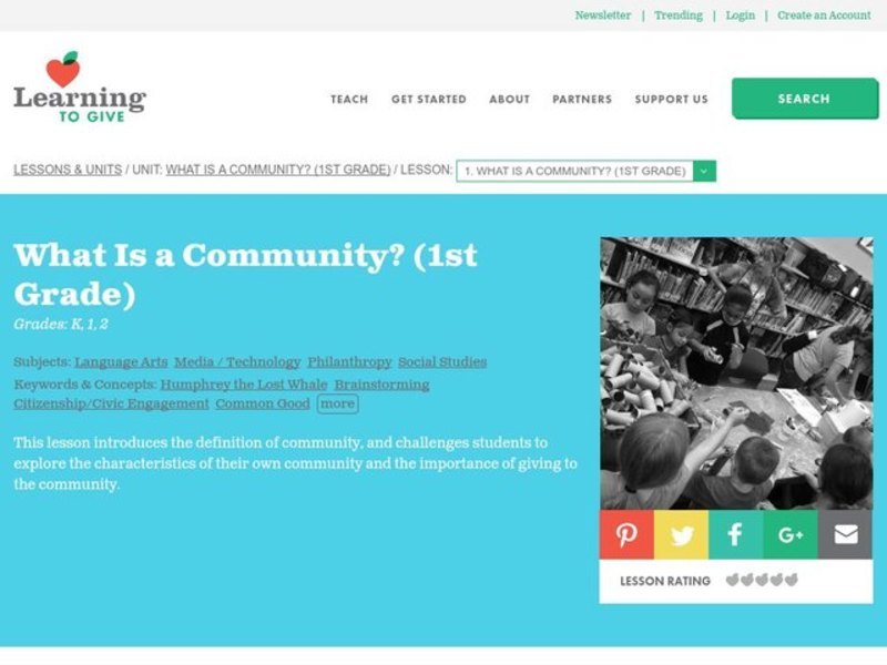 What Is a Community? Lesson Plan